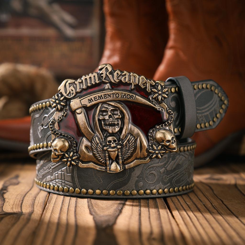 A casual and retro belt, a waist accessory for Western-style clothing, metal buckle, PU belt, suitable for both men and women