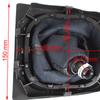 Vw Touran 09-12 Gear Shift Knob + Black Gaiter With Red Stitching And Chrome Bezel 6 Speed
