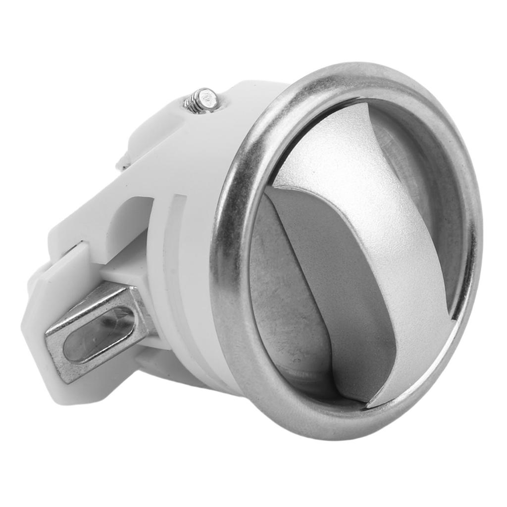 2 Set Toilet Mobile Door Lock 43mm Diameter Hole Opening Elegant Sliding Door Lock Kit for 15 To 18mm Thickness White