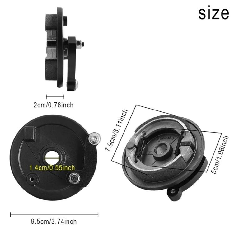 Front Wheel Drum Brake and Rocker Arm Heat Resistance Drum Brake Cover Scooter Front Wheel Component Easy To Use