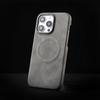 Sheepskin Leather Magnetic Phone Case for iPhone Air 12 13 14 15 16 17 Pro Max 15pro Charging Business For MagSafe Cover