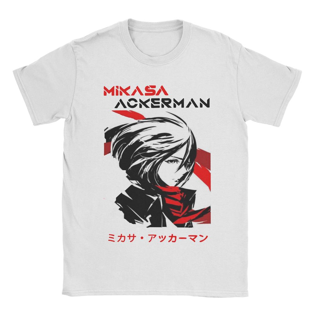 Cool Ackerman Attack On Titan T-Shirts Men Round Neck Cotton T Shirts Shingeki No Kyojin Short Sleeve Tee Shirt Graphic Clothes