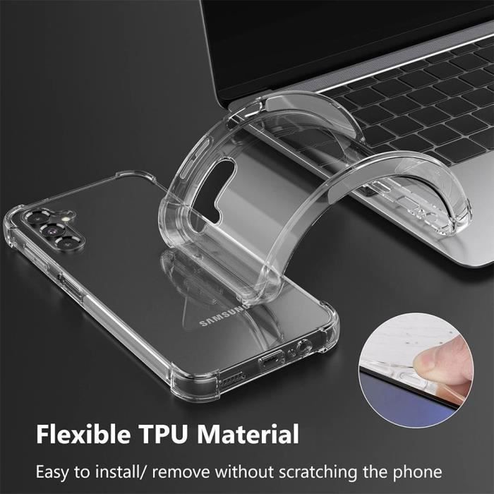 Skyddsskal - BOOLING - för Samsung Galaxy A15/A15 5G - Mjukt - Stöttåligt - Transparent