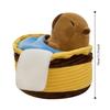 Brown Cartoon Capybara Cotton Doll Soft Capybara Stuffed Doll Plush Capybara Plush Toy  Room Decor