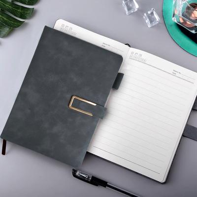 1Pcs Vintage A5 Leatherbound Notebook with Soft Cover and Bookmark Perfect for Business Meetings and University Life
