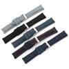 Vintage Handmade Denim Leather Watch Strap 20mm Blue Black Gray Watch Band for Men Women Wristband Bracelet Accessories