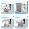 Verstellbare Klimaanlagen-Baffles Einfache Montage Windabweiser für Fenster-Klimaanlagen für Babyzimmer