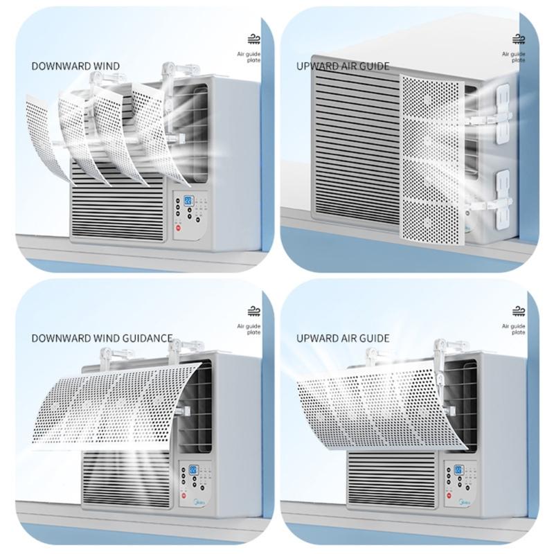 Verstellbare Klimaanlagen-Baffles Einfache Montage Windabweiser für Fenster-Klimaanlagen für Babyzimmer