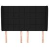 VidaXL Headboard with Ears Black 147x23x118-128 Cm Fabric3117956