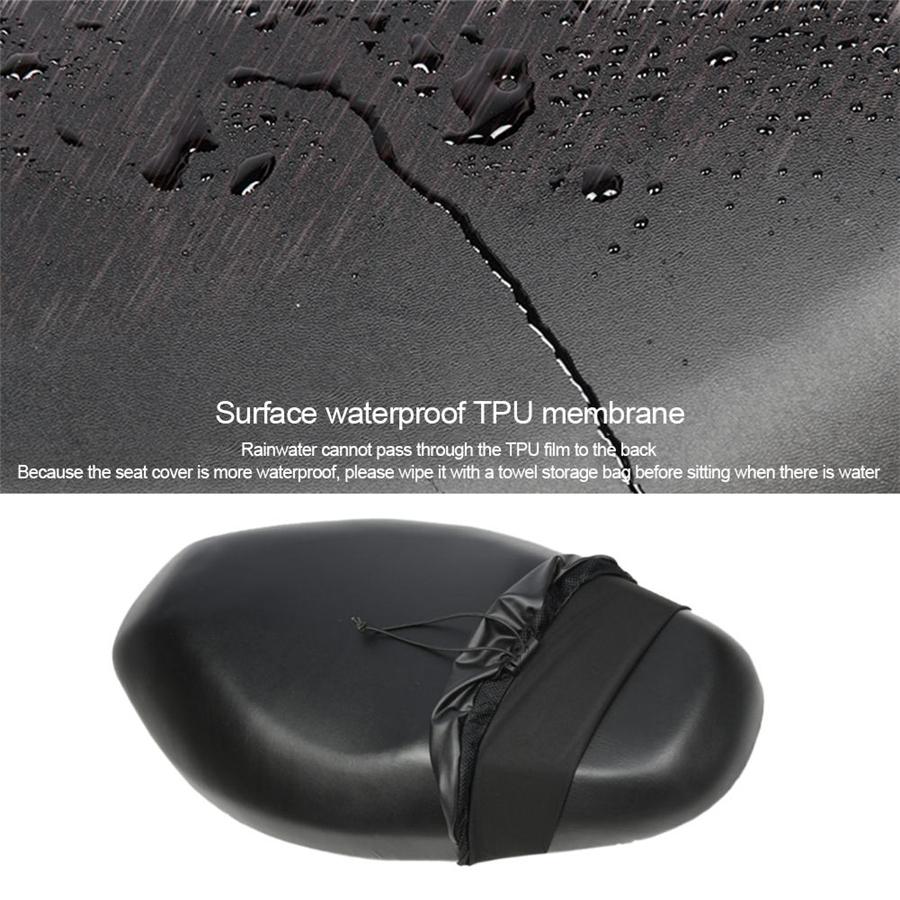 M Motorcycle Seat Cushion Cover Waterproof Dust Rain UV Protector Non-slip Black