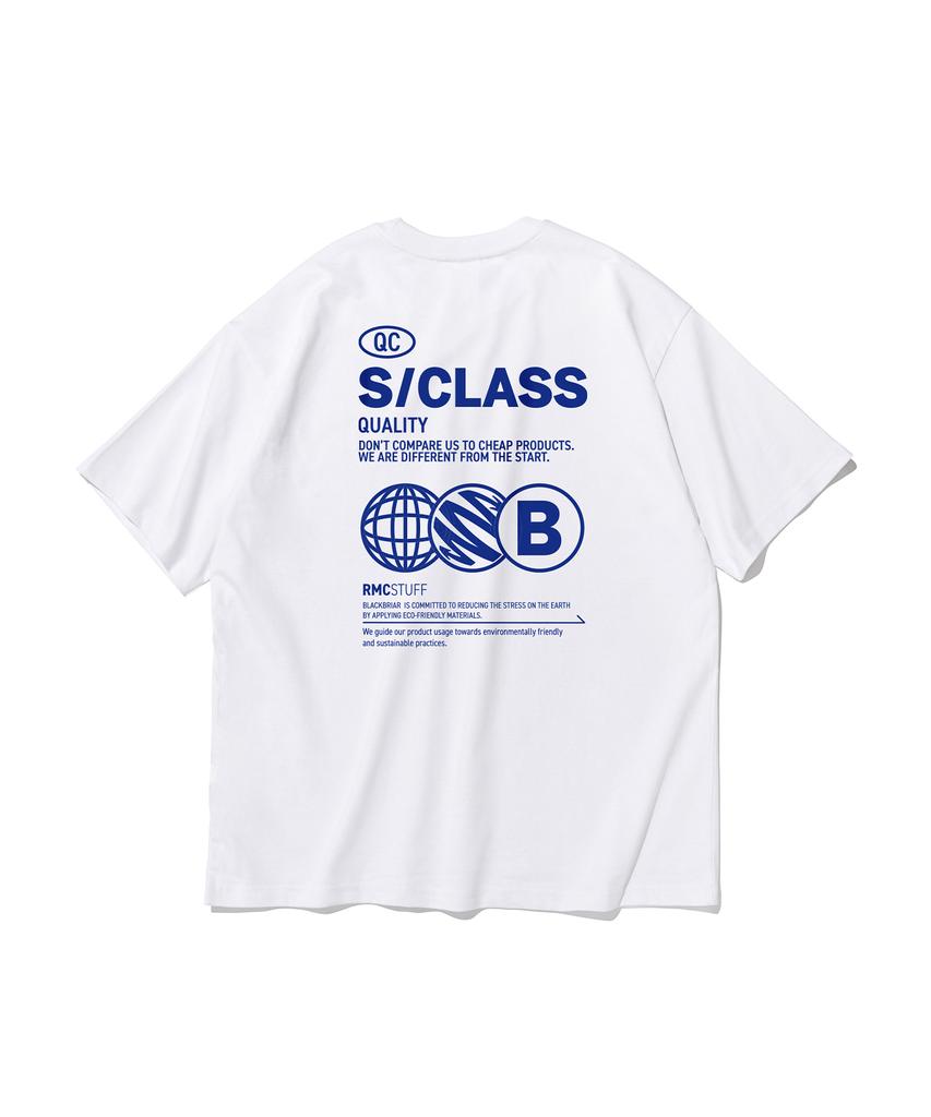 BLACK BRIAR Signature Class Logo T-Shirt (White/Blue)