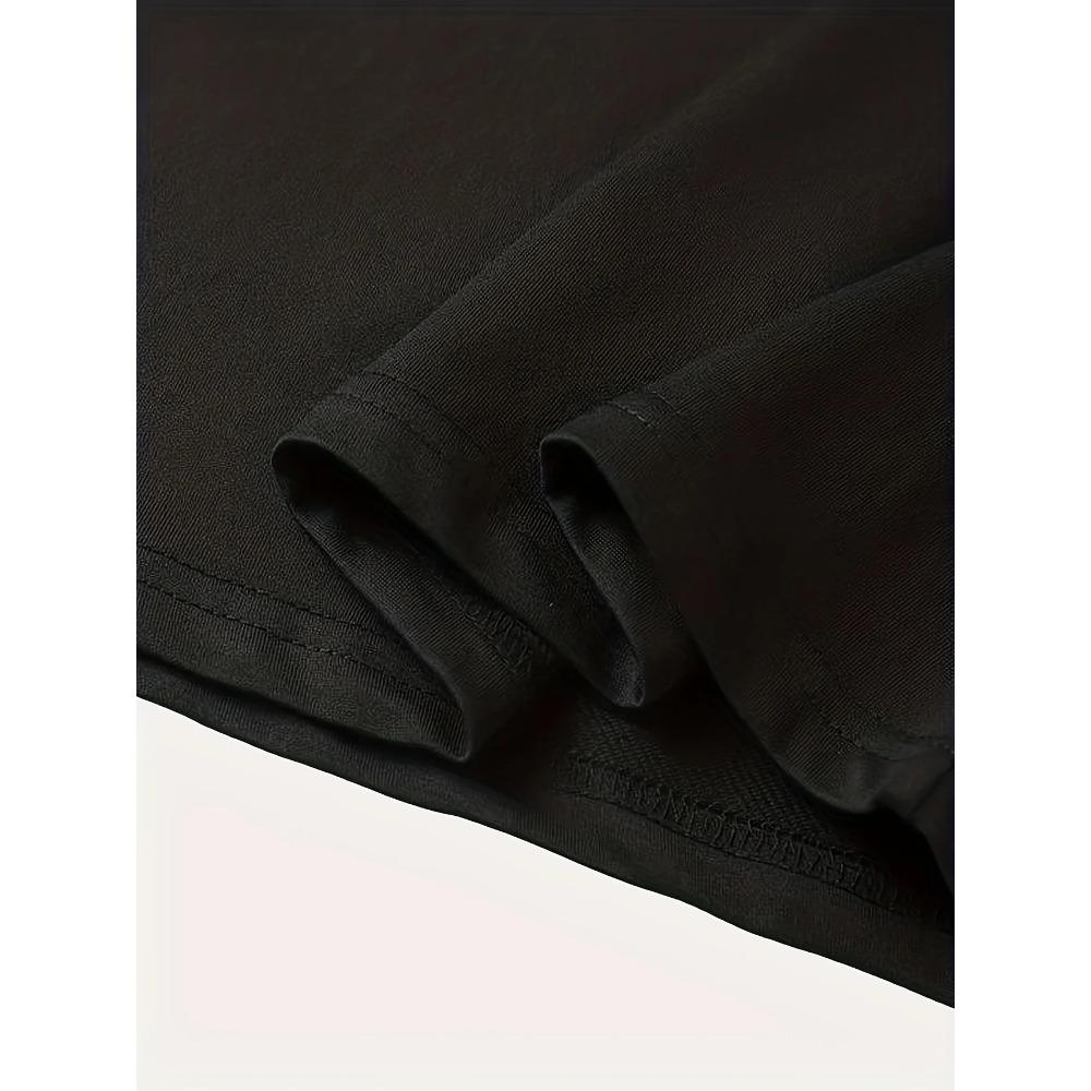 Summer Men's 100% Cotton Casual Loose Size Graphic Line Print Round Neck Short Sleeve T-shirt Top