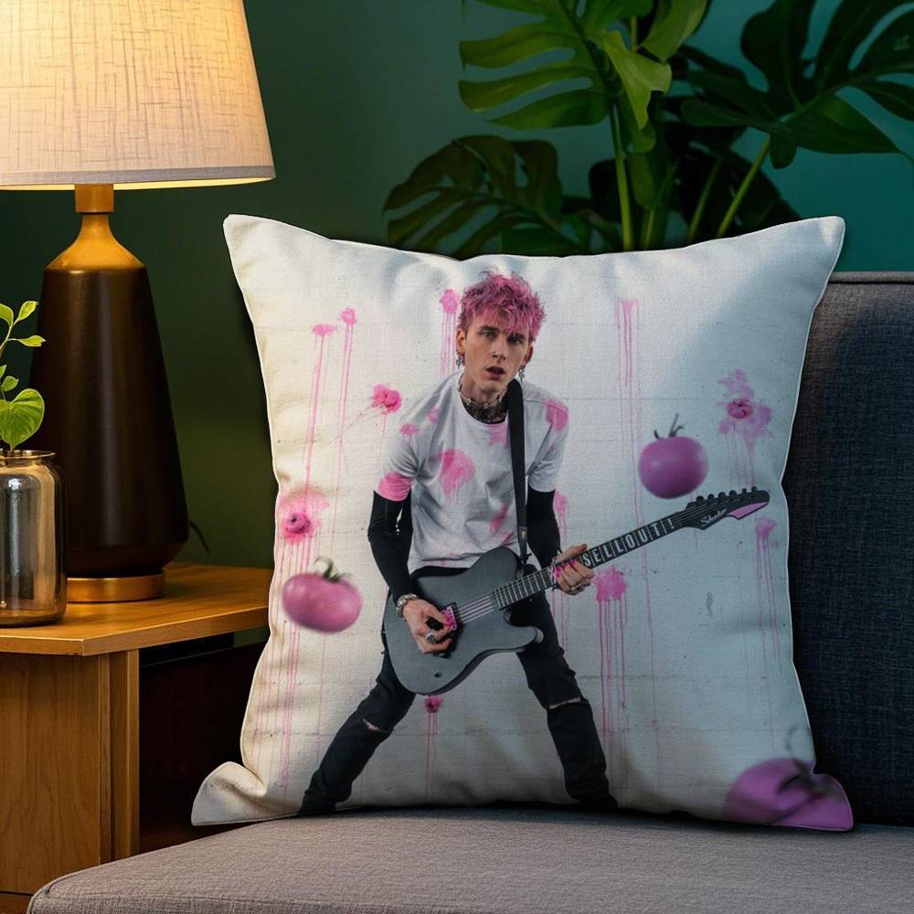 

M-Пулемет K-Келли Наволочка Плюшевая ткань Мягкая Двусторонняя печать Чехол для диванной подушки Декоративные наволочки 12x12Inch