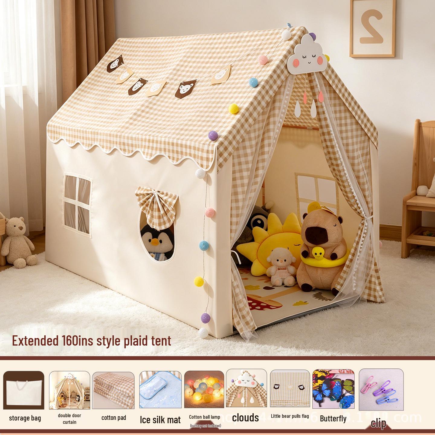 Princess Castle Indoor Tent - Children’s Playhouse and Bed