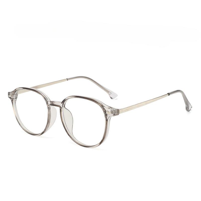 Women's INS Style Metal-Temple Presbyopia Glasses Ultra-Lightweight Round Frame Blue Light Blocking Reading Glasses 0 To +4.0