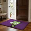 LInvader Zim Anime Floor Mat Soft Flannel Absorbent Mat Non-Slip Rug Home Bedroom Bathroom