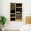 VidaXL Jewelry Cabinet with Mirror and LED Lighting Wall-Mounted 353237