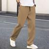 Men's Casual Elastic Waistband Drawstring Breathable Color Pants