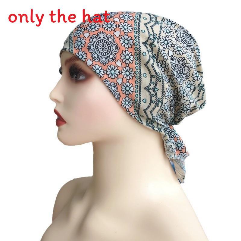

Short Damen Asian Ethnic Hat With Floral Cotton Material For All Seasons Style 1