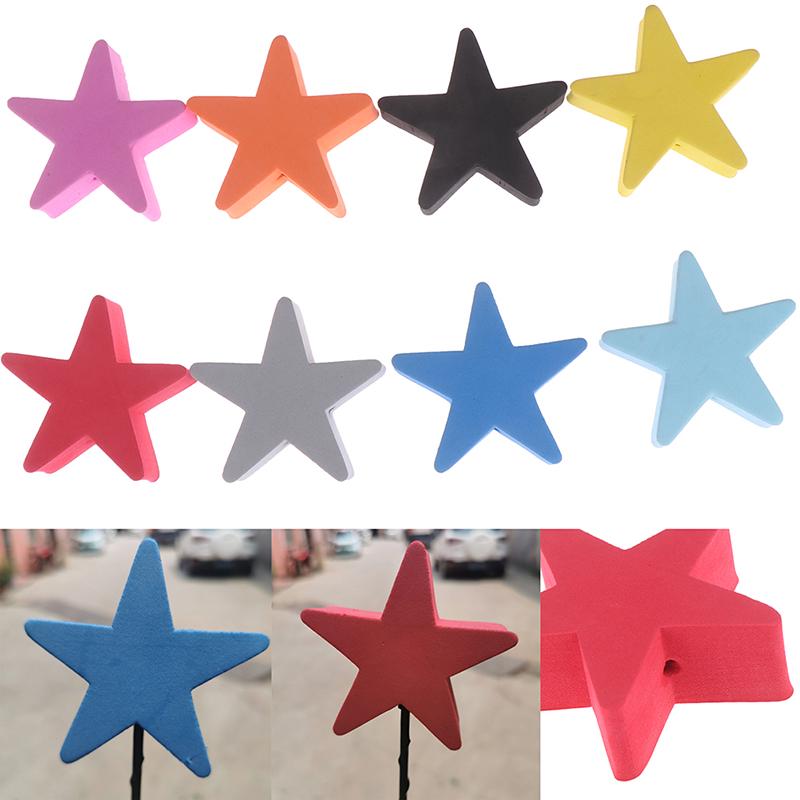 1Pc Colorful Five-Pointed Star Car Antenna Pen Topper Aerial Eva Ball Decor