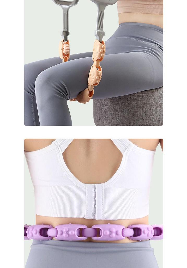 Adjustable Roller Massager: Neck, Shoulder & Back Relief with Detachable Ball