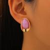 Fashion Exaggerated Temperament Dripping Oil Water Droplets Earrings For Women
