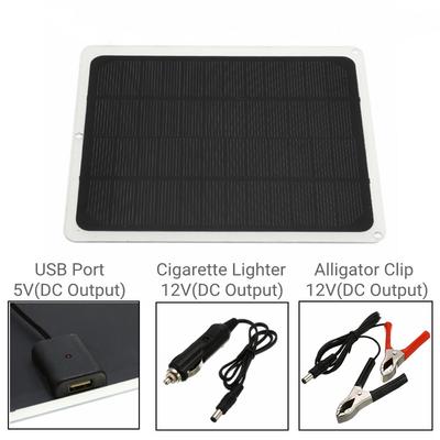 Caricatore portatile a energia solare portatile con pannello solare USB da campeggio all'aperto in silicio monocristallino da 20 W