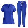Unisex Quick-Dry Stretch Scrub Suit - Short Sleeve for Medical Professionals