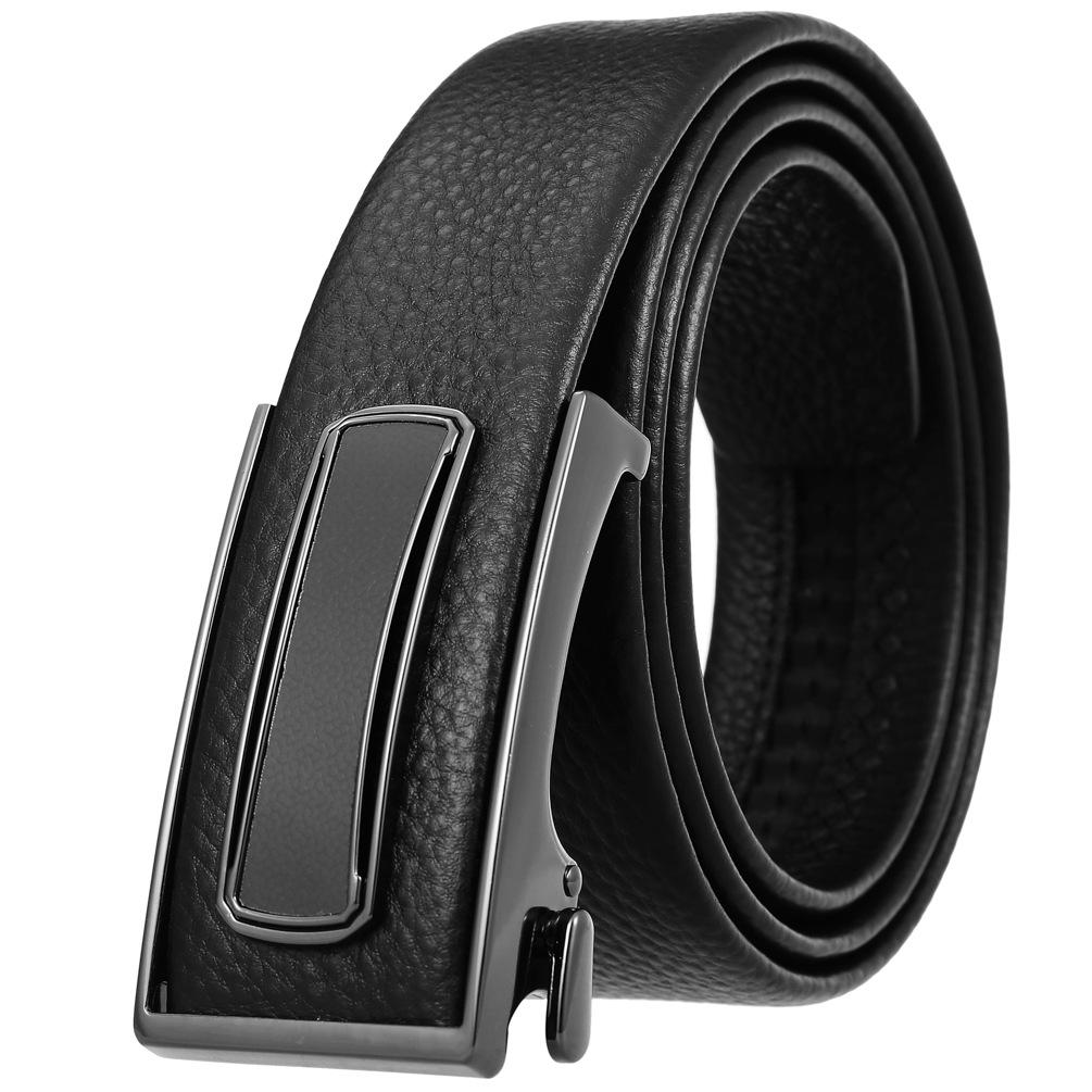 Ceinture tendance en cuir de vachette pleine fleur, boucle intérieure ceinture homme Ly36-23018-5