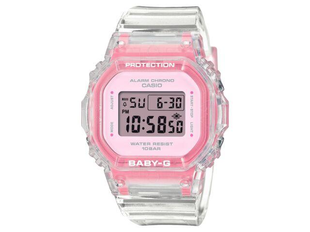 

CASIO BABY-G BGD-565SJ-7JF See-Through Design Digital Watch Clear Pink 37.9mm