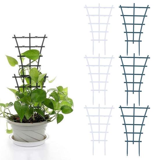 Plant Climbing Frame Stackable Support Trellis Planter Insert Houseplant Trellis for Potted Ivy Roses Cucumbers Home Indoor Outdoor Gardening