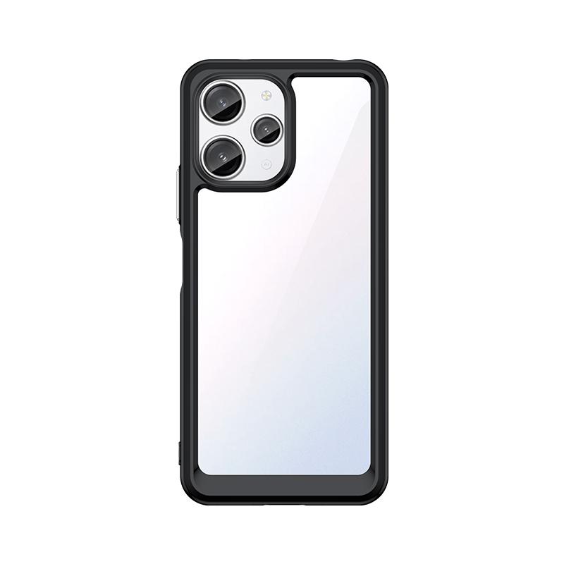 

М який Прозорий Чохол для Телефону Для Xiaomi Redmi 12 5G Чохол Протиударний Силіконовий Кольоровий Задній Чохол Для Redmi 12 5G Чохол Для Redmi 12 5G For Redmi 12 5G чорний