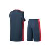 Li-Ning Team Vest Basketball Uniform Casual Sports Suit Men Sportswear Gray Blue AATN061-2