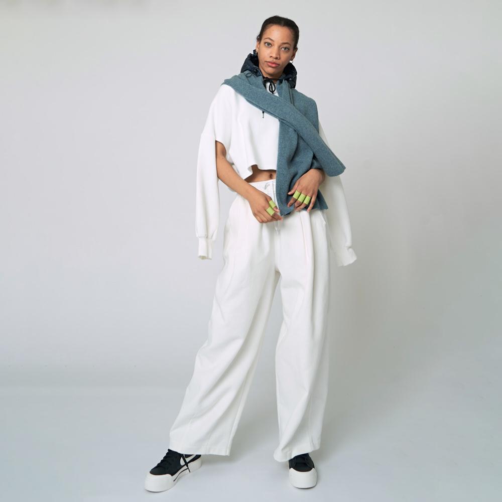 ATHPLATFORM Au22Pt08 Slung Pants_Ivory