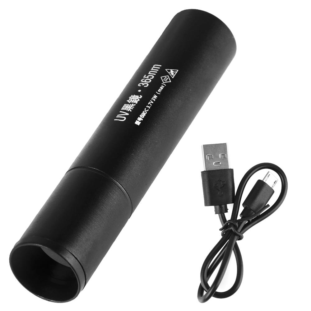 UV Svítilna 365nm Moč Domácích Zvířat Černé Světlo Ultrafialová Svítilna SV57 Kočičí tinea Detekce Peněz Rudy Štírů USB Dobíjecí 3W