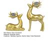 2Pcs Wealth Deer Ornament The Deer of Fortune Figurine Resin Modern Artistic Tabletop Deer Statue Gift for Birthday Housewarming