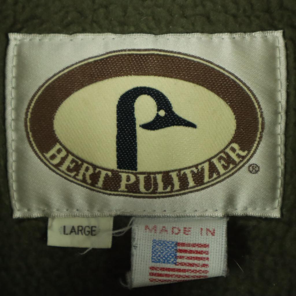BERT PULITZER 90s Old USA Made Long Sleeve Bore Jacket L Khaki Women Used