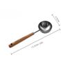 1pc Stainless Steel Measuring Spoon, Wooden Handle Milk Powder Spoon, Non-Stick Powder and Non-Rust Seasoning Measuring Spoon