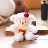 Doll Pendant Keychain Cartoon Lamb Wearing Necktie Plush Keyring Car Key Holder Pendant Backpack Accessories