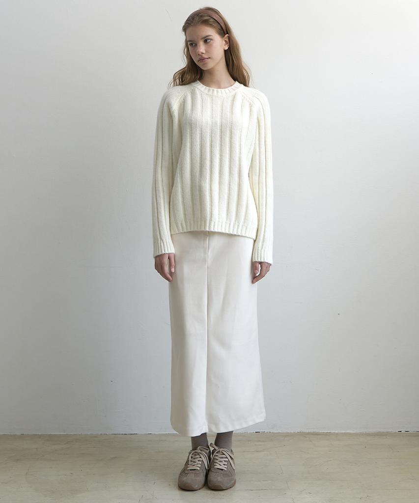 Laminez Maxi Long Skirt - Ivory