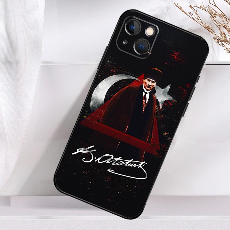 

Turkey Mustafa Kemal Ataturk Shockproof Case For iPhone 17 11 14 15 16 Pro Max Plus 12 13 Mini 16e 17 Air Phone Cover iPhone 11Pro MAX