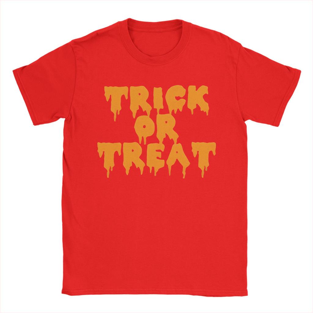 Men's Halloween TRICK or TREAT T Shirt  Cotton Clothing Funny Short Sleeve Round Collar Tees Gift Idea T-Shirt
