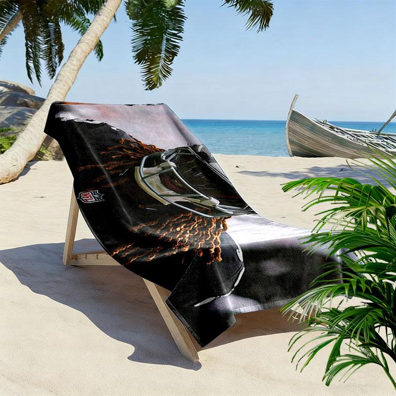 Ashton Jeanty Print Beach Towel, Large Soft Quick Dry Towel for Beach Camping Swimming