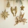 Nordic Christmas Tree Ornament: Champagne Gold Wings Pendant