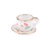 1Set/2Pcs 1:12 Dollhouse Miniature Cherry Ceramic Cup Saucer Kitchen Tableware Model Decor Toy Doll House Accessories