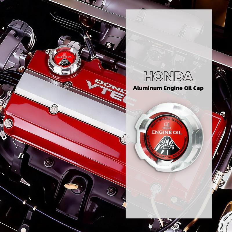Aluminum ENGINE Oil Cap For Honda Accord SI Element ACURA INTEGRA S2000 PRELUDE PRELUDE Civic Fit Car Accessories Mugen Power
