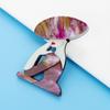 Acrylic Elegant Lady Brooch Acetate Fiber Pin Fashion Party Jewelry 2 Colors Available