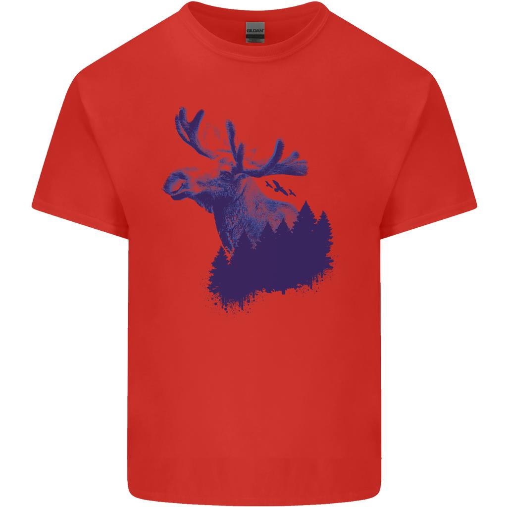Moose Forest Ecology EnvironUnisext Unisexs Light Cotton TShirt