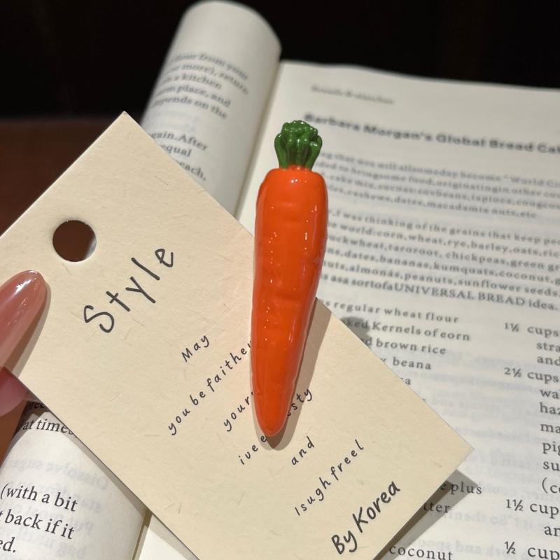 6Pcs Handmade Vegetable Shaped Hair Clips Vivid Colorful Design 6 Pack Perfect For Daily Wear Cosplay Hair Style