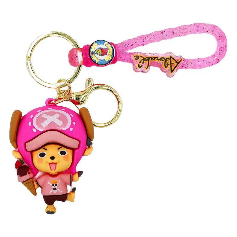 Creative Animation Cartoon Keychain Cute Choba Three-dimensional Doll Bag Jewelry Children's Toys Exquisite Small Gifts